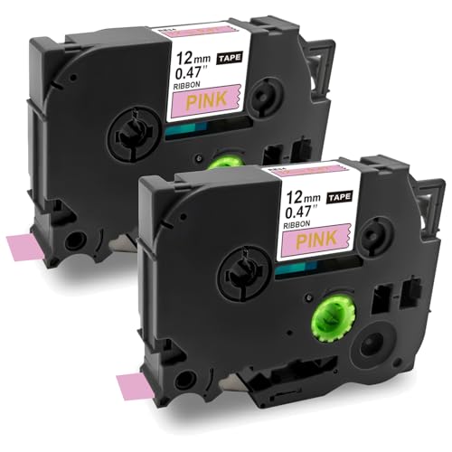 HeeMee �s�[�^�b�` ���{���e�[�v �݊��i �u���U�[�p 12mm���yTze-RE34�E�s���N�n�������E2�Z�b�g�z4m�� Tze�e�[�v �s�[�^�b�`�e�[�v P-touch ��ڂ� �J�b�^�[��Ή� �v���[���g�ɓK�������{���e�[�v ����p �a�����p�iTze-