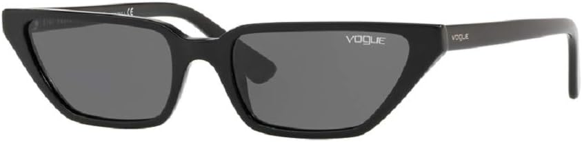 Vogue GIGI HADID VO5235S W44/87 53M Black/Grey Cat Eye Sunglasses For Women+ BUNDLE with Designer iWear Complimentary Care Kit