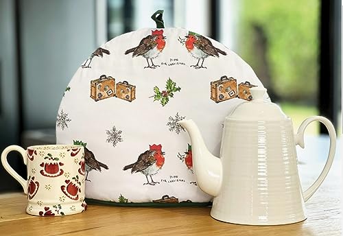 Samuel Lamont, Home for Christmas British Insulated Holiday Winter Tea Cozy, Hanging Loop
