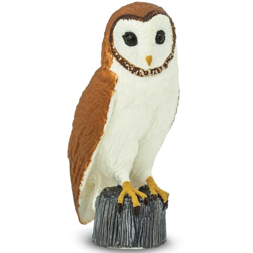 Lechuza Común 6.9cm| Figura de Ave | No tóxico y libre de BPA | Apto para Niños de 3+ | Safari Ltd