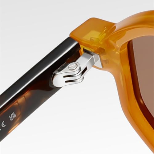 Lunettes de soleil rétro polygone mixtes avec verres dégradés de protection UV400