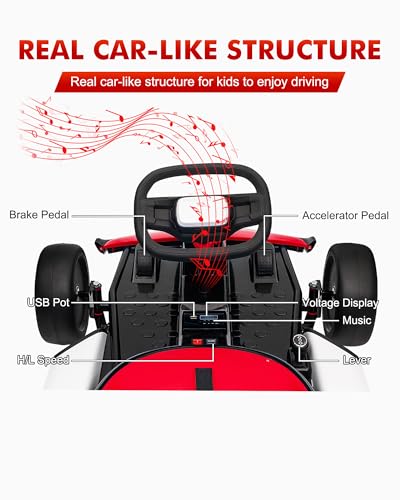 Garveelife KROC-RD 24V Go Kart For Kids 6-12 Year Old,Child Electric Drift Go-Kart thumb #4
