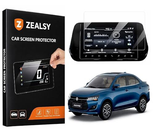 Image of Compatible For Maruti Suzuki Swift Dzire 9 Inch Infotainment System Touch Screen Guard Protector Accessories (Swift Dzire, 9 Inch)