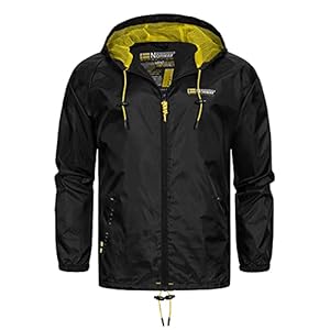 GEO NORWAY Boot Men Waterdichte herenjas, winddichte jas, waterdichte outdoorjas, lange mouwen, regenjas, functionele jas voor heren, overgangsjas, camping-jachtjas, stof