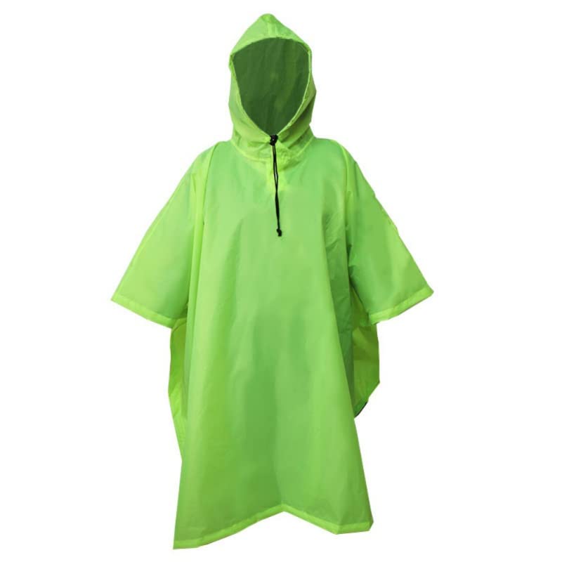 Outdoor 3 in 1 Impermeabile Multifunzionale Unisex Campeggio Escursionismo Zaino Copertura Poncho Pioggia da Viaggio (Color : Green)