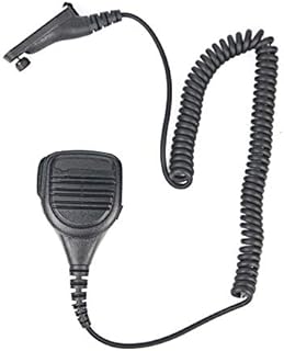 WODASEN Walkie Talkie Speaker Mic for Motorola APX6000 APX7000 XPR6350 XPR6550 XPR7350 XPR7550 XPR7500e Pogo Pin Plug Ham Radio Microphone Handheld Two Way Radio Shoulder Mic Remote Speaker Mic