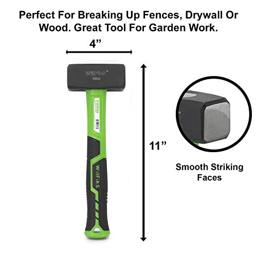 image for WilFiks Mini Sledge Hammer, 2.7 LB Drilling Hammer Tool With Heat Trea