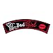 Bad Girl Red Lips Rocker Patch, Ladies Rocker Patches