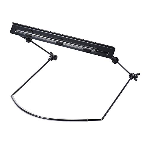 Image of Mozart 24 Hole Harmonica Mouth Organ Harp Holder Black | Adjustable Neck Holder Stand for Hands Free Playing | Ideal for Guitarists Singers and Musicians