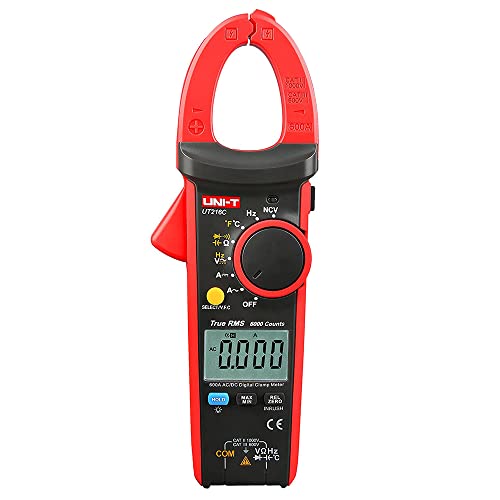 UT216C Digitale Strommesszange AC DC Strommessung Effektivwert Frequenz Kapazität Temperatur & NCV Tester