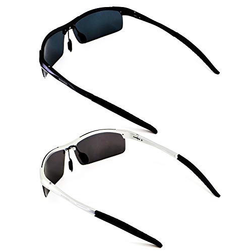RONSOU Men Sport Al-Mg Polarized Sunglasses Unbreakable for Driving Cycling Fishing Golf3