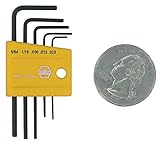 Wiha 35393 5 Piece Mini L-Key Short Hex SAE Set