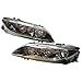 Halogen Headlights Assembly Set for 2006 2007 2008 Mazda 6 Headlight Driver and Passenger Side Assembly Replacement Left+Right Side 1 Pair Headlamps Black Housing Clear Lens MA2502134 MA2503134