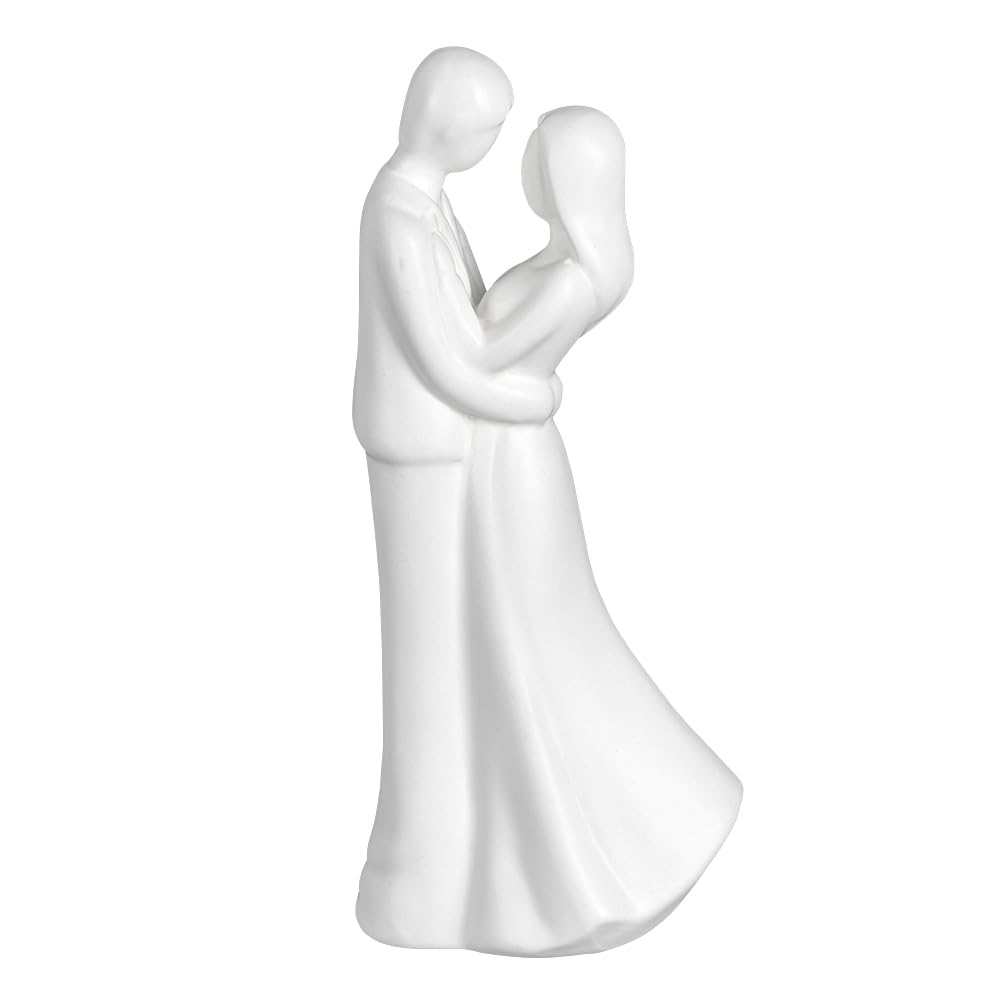 Ideen Mit Herz White Decorative Figurine Bride And Groom 2 | Wedding Couple Ceramic | Wedding Gift | Wedding Decoration | 20.9 Cm High