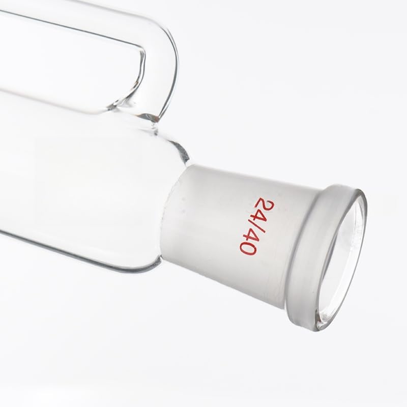 Embudo de vidrio de laboratorio de presión constante de 10 ml a 1000 ml con tapón de PTFE - Embudo de separación cilíndrico de goteo for uso en laboratorio(500ml 24x24)