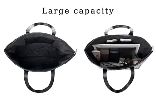 Bolso Tote tejido de mujer gran capacidad miniatura 7