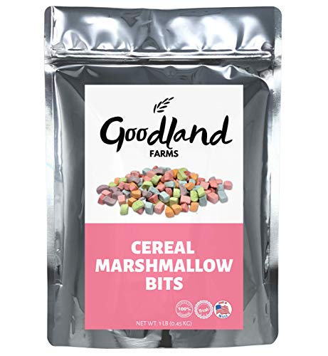 Goodland Farms Dehydrated Cereal Marshmallow Bits, Assorted Colors & Shapes (1 Pound)