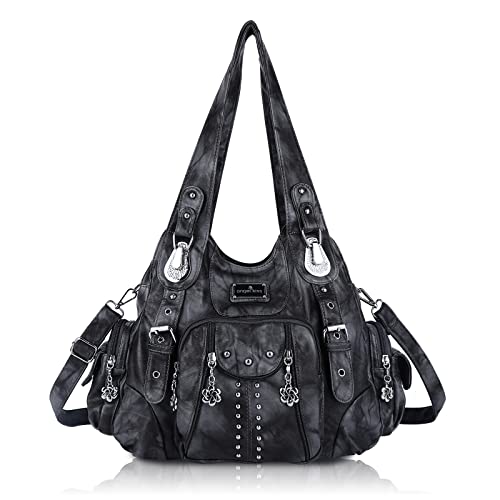 Angel Kiss Handbags for Women Soft PU Leather Large...