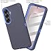 Jackpot Wireless Compatible for Samsung S26 Rugged Case with Belt Clip Holster & Built-in Screen Protector, Heavy-Duty Full-Body Shockproof Cover, Military-Grade Protective Phone Case (Blue)