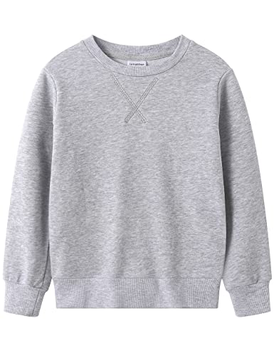 Image of Spring&Gege Youth Basic Sport Crewneck Pullover Sweatshirts for Children(3-12 Years)