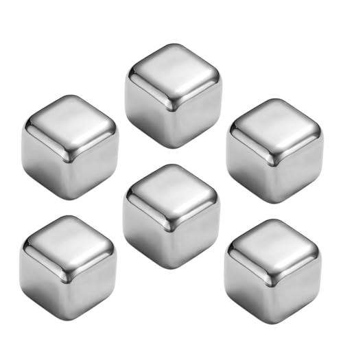 Cabilock 6piezas Tarta De Hielo para Vino Piedras Resistentes Al Desgaste para Whisky Accesorios Prácticos Hogar para Cocteles