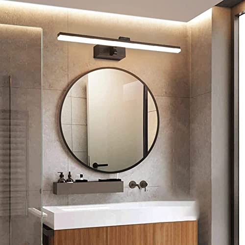Espejo LED regulable de bano WQHPLMD dorado para mueble de maquillaje 4
