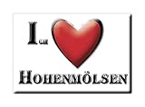Fridge Magnet of Hohenmölsen in the province of Burgenlandkreis realized with the followings elements: