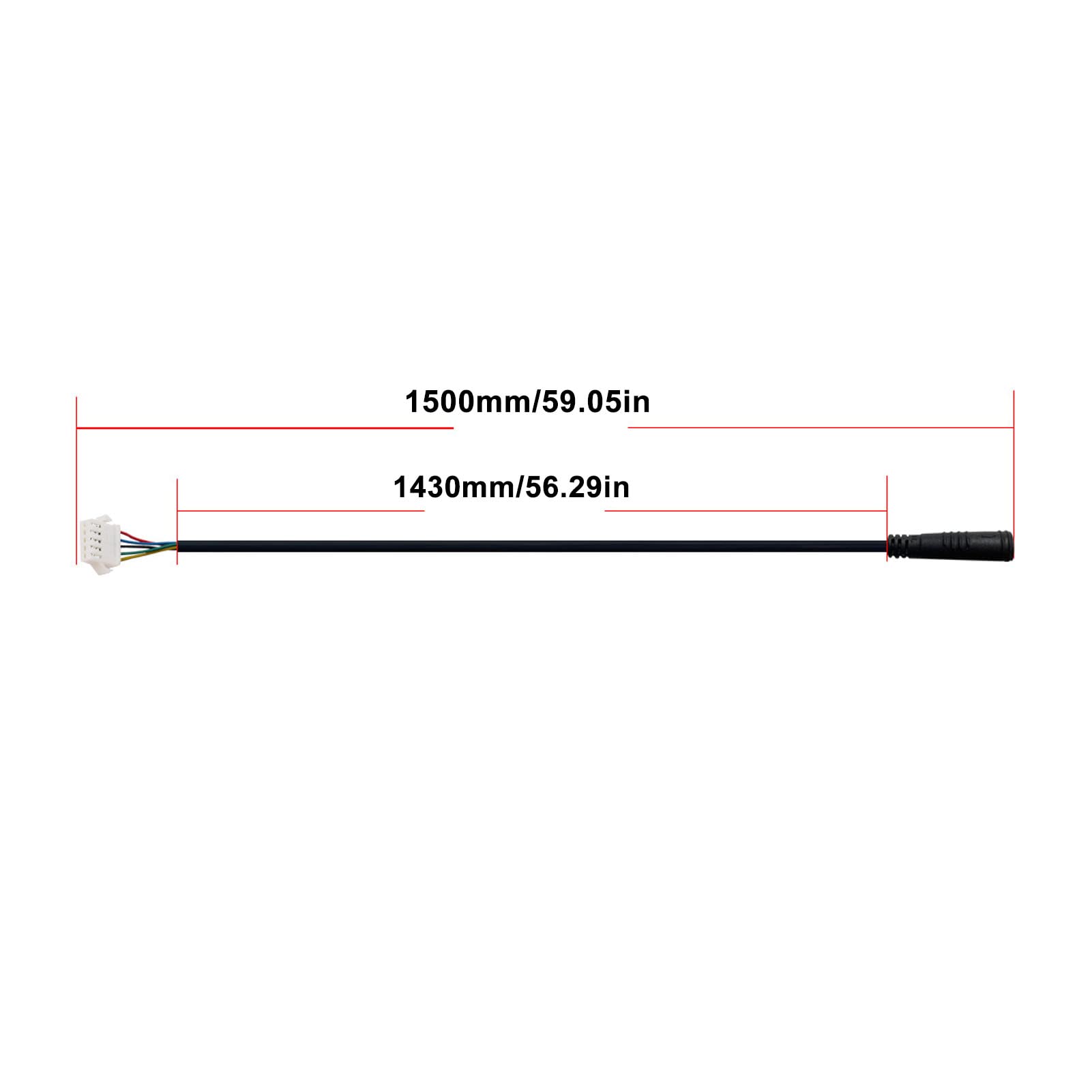 Buachois Pantalla LCD Impermeable para Bicicleta eléctrica de 24V 36V 48V