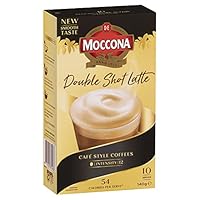 Moccona Coffee Sachets Double Shot Latte 50 sachets (10 sachets x 5 packs)