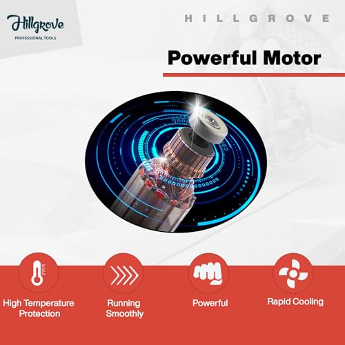 Image of Hillgrove HGCM1295M2 Cutting Machine Saw for Tile /Marble /Wood with 1Pcs Wood Cutting Wheel, Safety Gloves (1050 W)