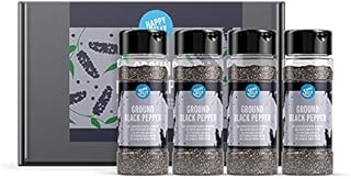 Amazon Brand - Happy Belly - Ground Black Pepper , 4x50 g