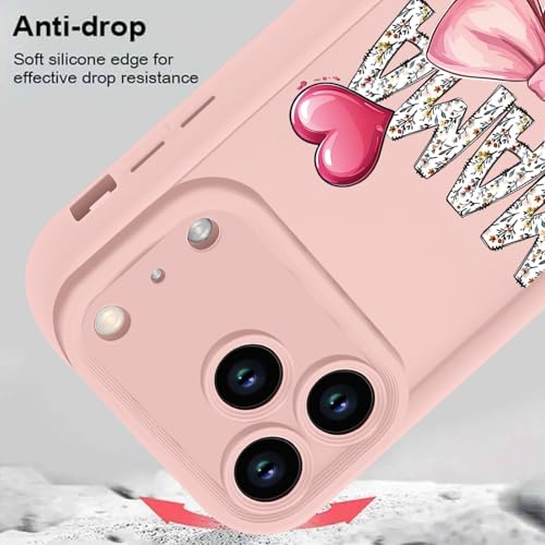 Coque silicone TPU premium pour iPhone 17 Pro Max cœur imprimé - 3