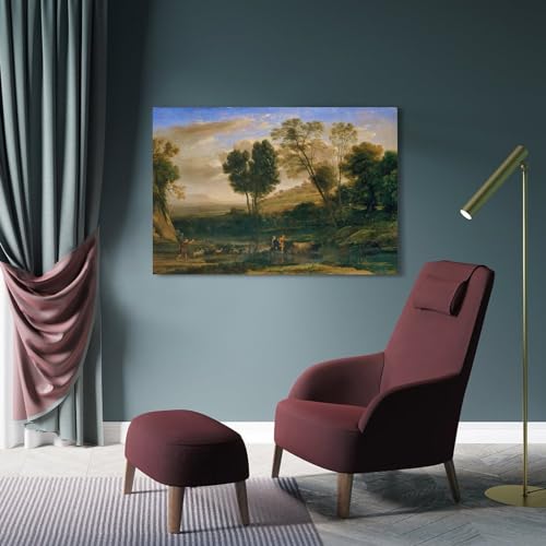Poster de Claude Lorrain 1646-47 impression sur toile 30x45cm