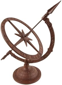Esschert Design Gusseisen Sonnenuhr 35cm Durchmesser