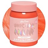Lime Crime Unicorn Hair Dye, Neon Peach - Vibrant Peach Fantasy Hair Color - Full Coverage, Ultra-Conditioning, Semi-Permanent, Damage-Free Formula - Vegan - 6.76 fl oz