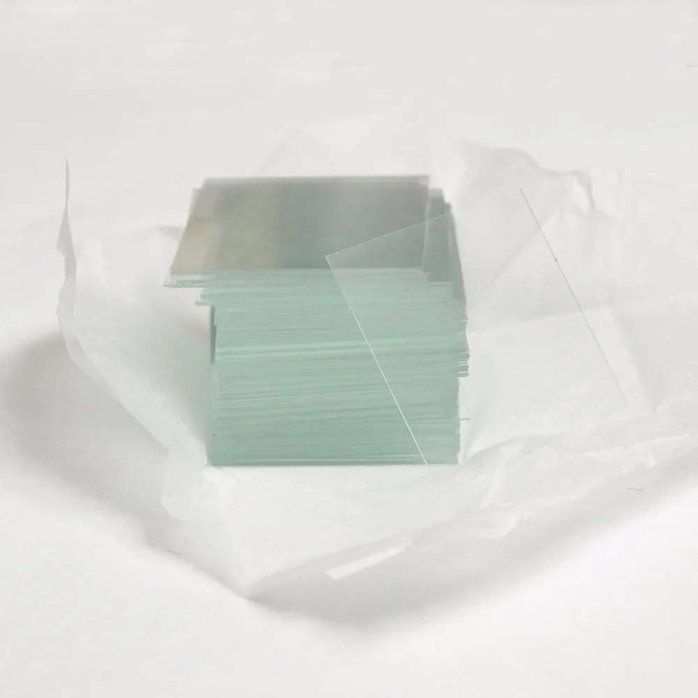Vetrini da microscopio e coprioggetti, Coprioggetto for microscopio, confezione da 500 pezzi, dimensioni quadrate multiple, spessore 0,13-0,17 mm(22X22MM)