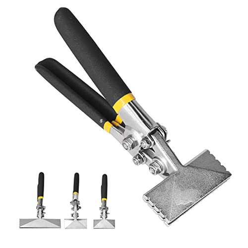 Hand Seamer Pliers, Metal Multifunctional Straight Bending Tool Sheet Metal Seamer Form Edge Seamer Seaming Plier Standing Seam Roofing Tools for Plate Metals(150MM bending pliers (straight style))