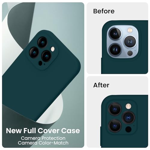 Image of FireNova Designed for iPhone 13 Pro Max Case, Silicone [Camera Protection] Phone Case, Soft Anti-Scratch Microfiber Lining Inside, 6.7 inch, Teal