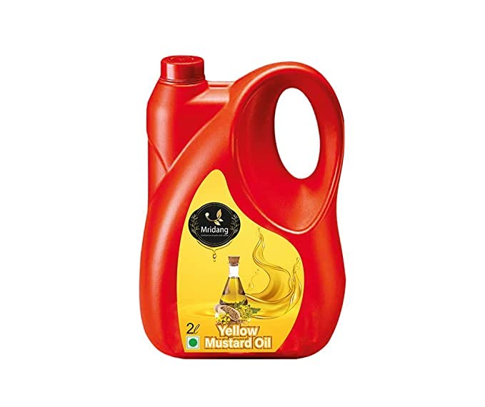 Mridang Cold Pressed Yellow Mustard oil 2L 100 Pure Unrefined