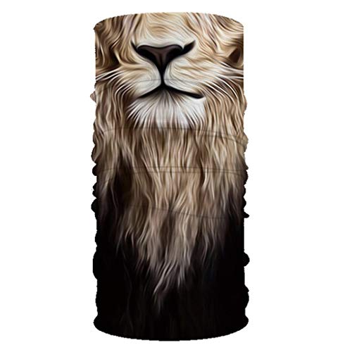 Men Biker Cool Lion King Tube Face Mask Rave Bandana Neck Gaiter Scarf Summer Balaclava For Dust Wind Uv Protection #TOP1