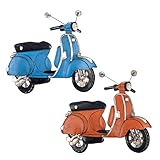 Original y elegante placa de pared de metal de una moto vespa retro ideal para la decoración del hogar.