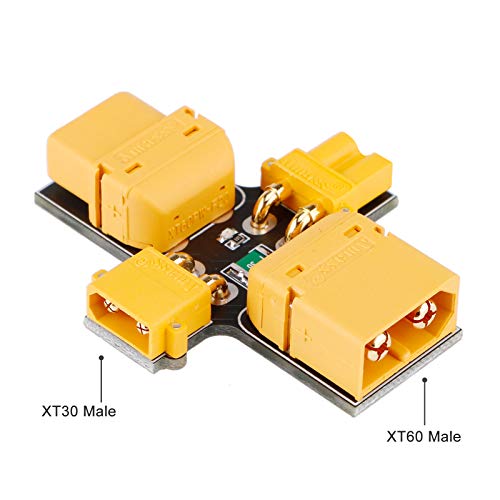 2PCS XT30 XT60 Smoke Stopper 1-6S Fuse Holder Installation Test Short Circuit Protection Safety Plug Overload Inspecting Multi-Rotor Parts for FPV Racing RC Models Aircraft Drone Accessories