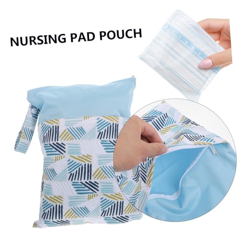 Bolsa de aseo portátil para mujeres, color azul miniatura 7