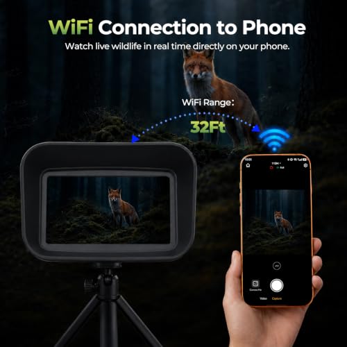 Image of Night Vision Goggles with Rangefinder - 4K Video, WiFi App Connection, 18X Zoom, 5000mAh Battery, 32GB Card, 1200Yd Measurement, 1968Ft Night Vision Range, Wildlife Observation, Gift for Dad & Men