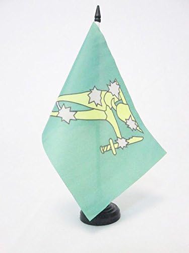 AZ FLAG Starry Plough of Ireland Table Flag 5'' x 8'', Irish Citizen Army Office Decoration 100% Polyester 21 x 14 cm