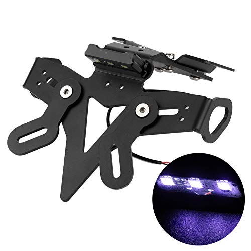 Support de plaque MT 07 avec garde boue arrière et éclairage LED Fz - 4