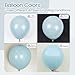 Awenztech 110pcs Dusty Blue Balloons, 18 12 10 5 inch Dusty Blue Balloons Different Sizes Balloon Arch Kit for Bridal Shower Gender Reveal Baby Shower Birthday Party Decorations