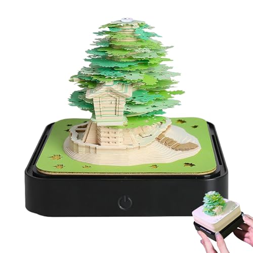 Calendrier 3D en papier d'art sculpté haut de gamme pour intérieur chic