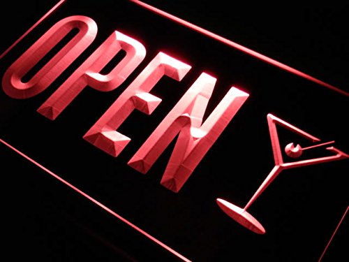 Adv Pro J836-B Open Cocktails Bar Beer Pub Neon Light Sign #TOP5