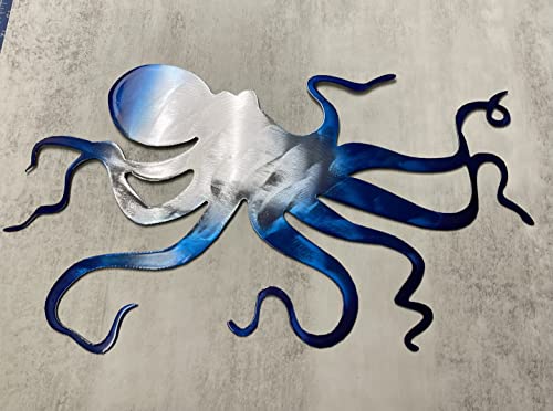 Ocean Octopus Metal Wall Art Accent approx 13